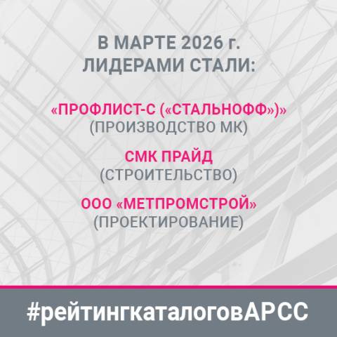 Рейтинг каталогов АРСС за март 2026 года